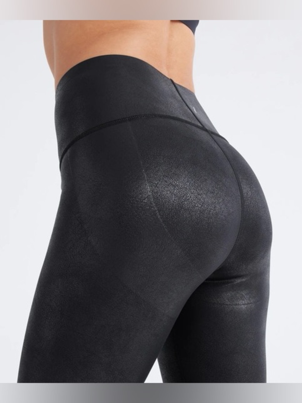 Knix Size L High-Waisted Contour Leggings - Black Glitter